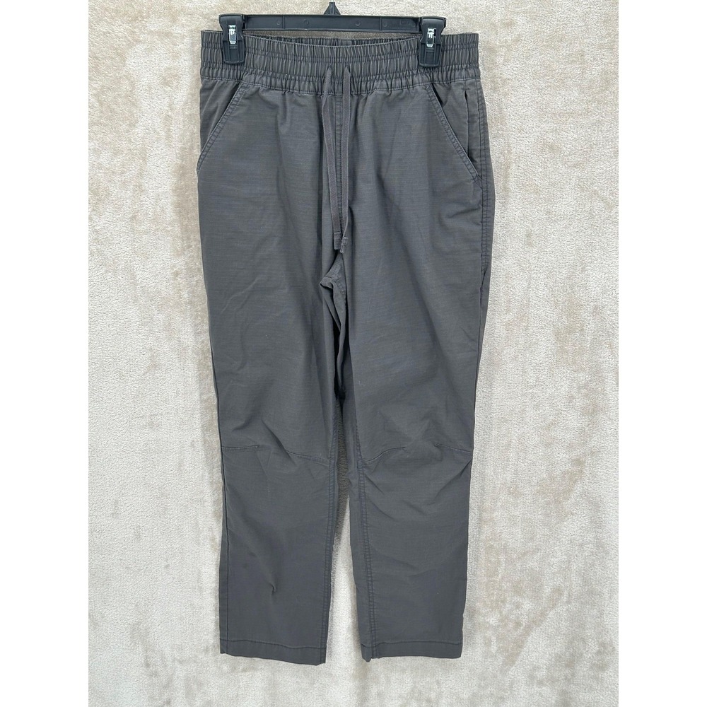 Prana Pants Womens Small Gray Palisades Ripstop E-Waist Hiking Organic Cotton